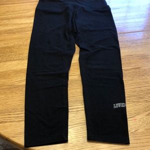 PINK black leggings size XL